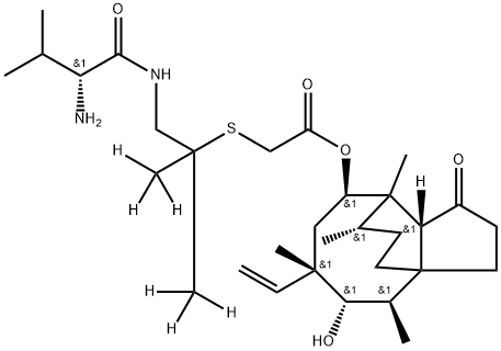 Valnemulin Trifluoroacetic Acid Salt-d6 结构式