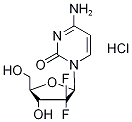 GEMCITABINE-13C,15N2 HYDROCHLORIDE 结构式