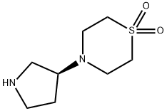 (S)-4-(吡咯烷-3-基)硫代吗啉1,1-二氧化物 二盐酸盐 结构式