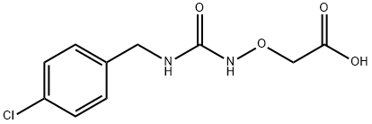 2-((3-(4-Chlorobenzyl)ureido)oxy)acetic acid 结构式