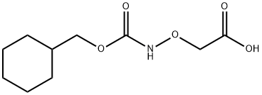 2-((((Cyclohexylmethoxy)carbonyl)amino)oxy)acetic acid 结构式
