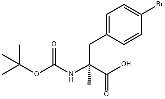 (S)-N-Boc-2-(4-bromobenzyl)alanine 结构式