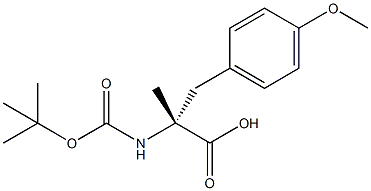 (R)-N-Boc-2-(4-methoxybenzyl)alanine 结构式