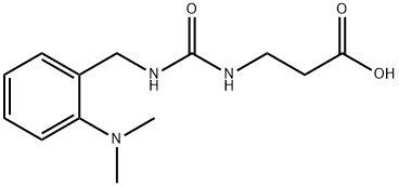 3-(3-(2-(二甲氨基)苄基)脲基)丙酸 结构式