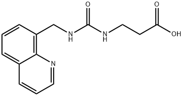 3-(3-(Quinolin-8-ylmethyl)ureido)propanoic acid 结构式