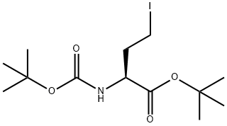 (S)-2-((叔丁氧基羰基)氨基)-4-碘丁酸叔丁酯 结构式