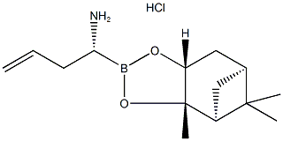 (R)-BoroAlg(+)-Pinanediol-hydrochloride 结构式