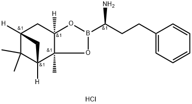 (R)-BorohomoPhe-(+)-Pinanediol-HCl 结构式