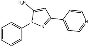 1-苯基-3-(吡啶-4-基)-1H-吡唑-5-胺 结构式