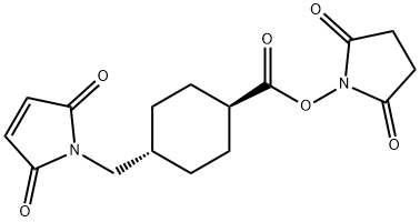 反式-4-马来酰亚胺甲基环己烷羧氮羟基琥珀酸酯 结构式