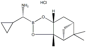 (R)-BoroCpg(+)-Pinanediol-HCl 结构式