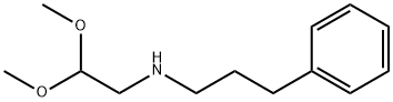 N-(2,2-二甲氧乙基)-3-苯基-1-丙胺 结构式