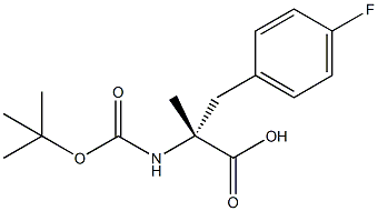 BOC-Α-ME-D-PHE(4-F)-OH 结构式