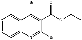 2,4-二溴喹啉-3-甲酸乙酯 结构式