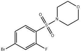 4-((4-溴-2-氟苯基)磺酰)吗啉 结构式