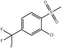 2-Chloro-1-Methanesulfonyl-4-(trifluoroMethyl)benzene 结构式