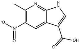 6-METHYL-5-NITRO-7-AZAINDOLE-3-CARBOXYLIC ACID 结构式