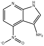 4-硝基-1H-吡咯[2,3-B]吡啶-3-胺 结构式