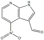 4-硝基-1H-吡咯并[2,3-B]吡啶-3-甲醛 结构式