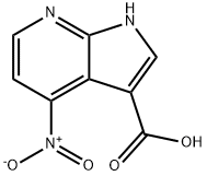4-硝基-1H-吡咯并[2,3-B]吡啶-3-羧酸 结构式