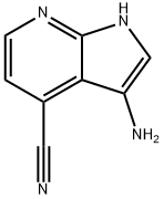 3-氨基-1H-吡咯并[2,3-B]吡啶-4-甲腈 结构式