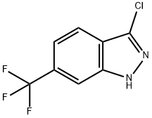 3-氯-6-(三氟甲基)-1H-吲唑 结构式