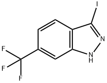 3-碘-6-三氟甲基1H-吲唑 结构式