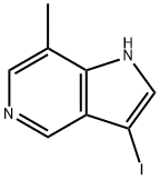 3-IODO-7-METHYL-5-AZAINDOLE 结构式