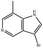 3-BROMO-7-METHYL-5-AZAINDOLE 结构式