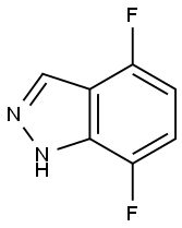 4,7-二氟-吲唑 结构式