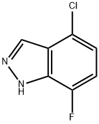 4-氯-7-氟-吲唑 结构式