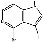 4-BROMO-3-IODO-5-AZAINDOLE 结构式