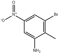 3-BROMO-2-METHYL-5-NITROANILIN 结构式