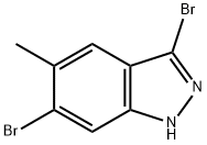3,6-二溴-5-甲基-1H-吲唑 结构式