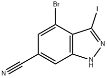 4-Bromo-3-iodo-1H-indazole-6-carbonitrile