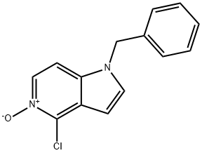 4-CHLORO-1-BENZYL-5-AZAINDOLE-5-OXIDE 结构式