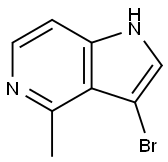 3-溴-4-甲基-5-氮杂吲哚 结构式