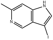 3-IODO-6-METHYL-5-AZAINDOLE 结构式