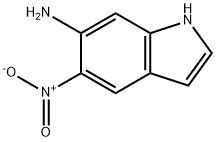 6-氨基-5-硝基-吲哚 结构式
