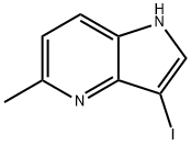 3-碘-5-甲基-1H-吡咯并[3,2-B]吡啶 结构式
