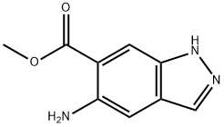 5-氨基-1H-吲唑-6-甲酸甲酯 结构式