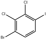 1-溴-2,3-二氯-4-碘苯 结构式