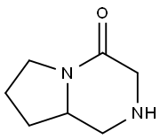 六氢吡咯并[1,2-A]吡嗪-4-酮 结构式