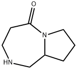 八氢-5H-吡咯并[1,2-A][1,4]二氮杂卓-5-酮 结构式