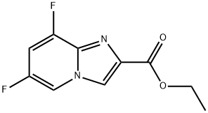 6,8-二氟咪唑并[1,2-A]吡啶-2-羧酸乙酯 结构式