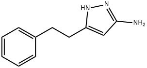 5-(2-苯基乙基)-1H-吡唑-3-甲胺 结构式