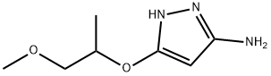 5-((1-甲氧基丙烷-2-基)氧基)-1H-吡唑-3-胺 结构式