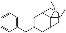 3-苄基-9,9-二甲氧基-3-氮杂-双环[3.3.1]壬烷 结构式