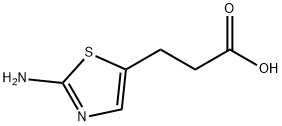 3-(2-氨基噻唑-5-基)丙酸 结构式