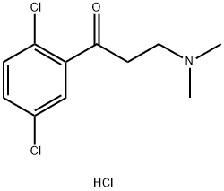 1-(2,5-二氯苯基)-3-(二甲氨基)丙-1-酮盐酸盐 结构式